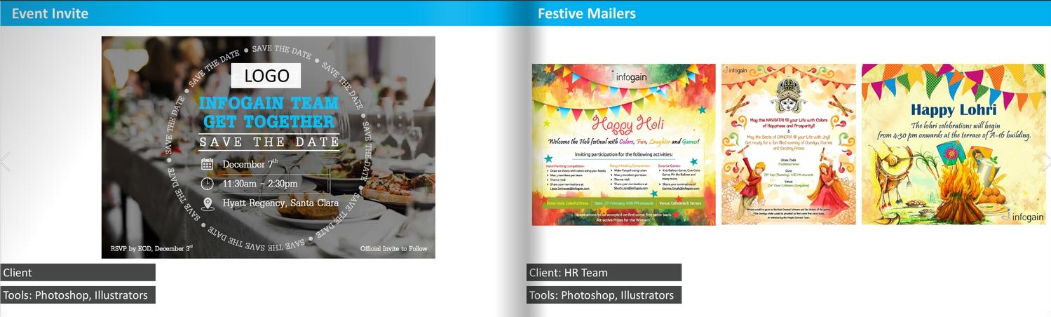 Team Event Invite and Festive Mailer Series