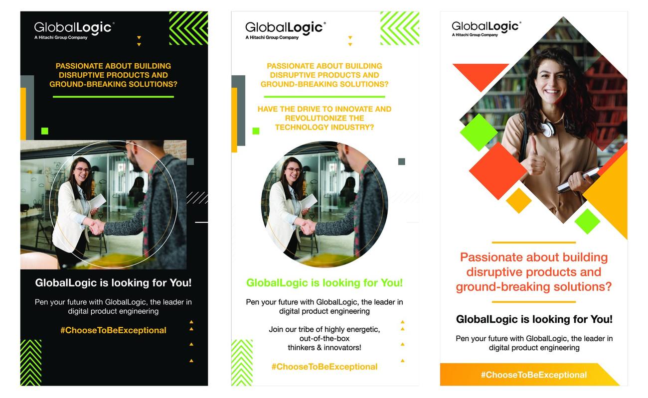 GlobalLogic is Looking for You Standee Concepts